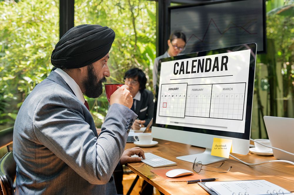 Calendar Appointment Agenda Schedule Planning Concept