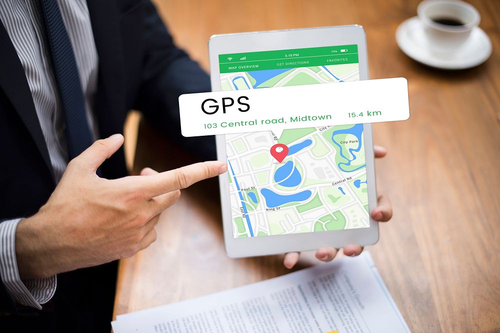 Map GPS Location Direction Position Graphic