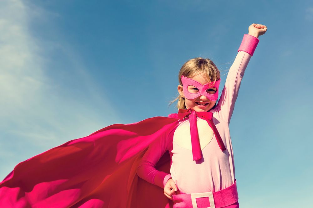 Little Girl Super Hero Concept
