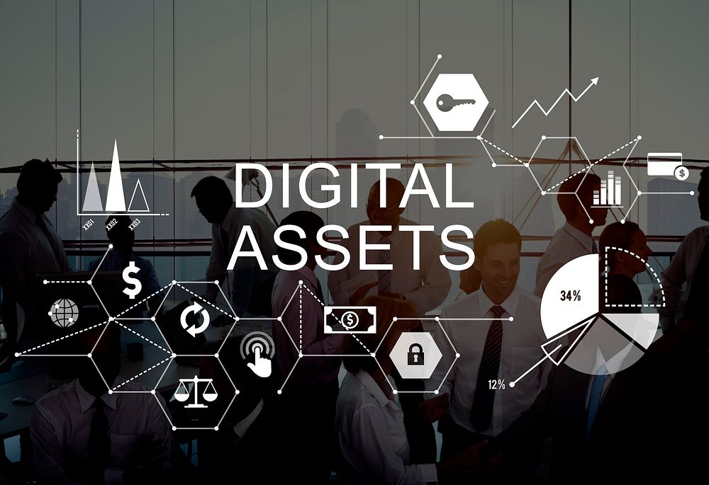 Digital Assets Business Management System Concept