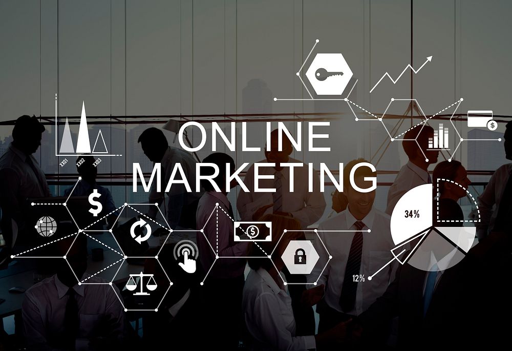 Online Marketing Advertising Branding Strategy Concept