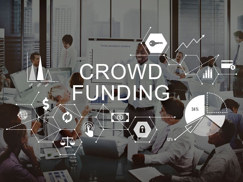 Crowd Funding Supporters Investment Fundraising Contribution Concept