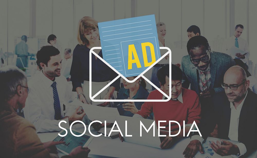 Advertisement Social Media Internet Letter Concept