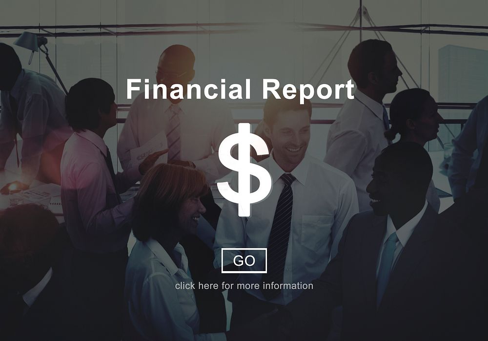 Financial Report Money Cash Dollar Sign Concept
