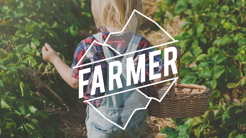 Young Farmer Lifestyle Outdoors Green Plants Graphic