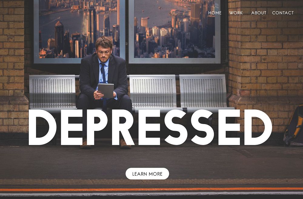 Depressed Emotion Website Homepage Webpage