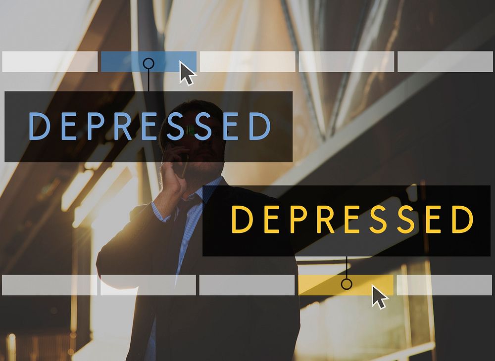 Depressed Emotion Feelings Business Guy