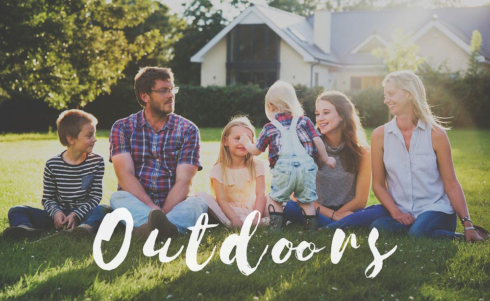 Family Happiness Memorable Outdoors Word