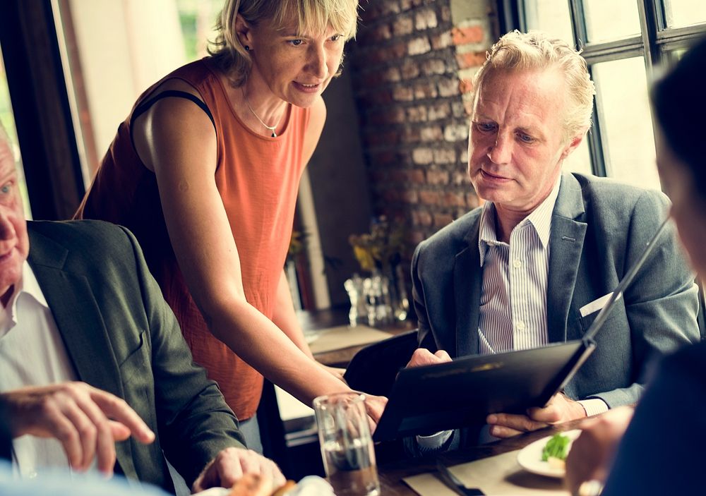 Business People Dining Together Concept