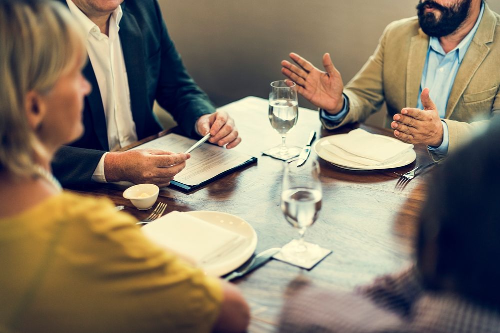 Business People Dining Together Concept