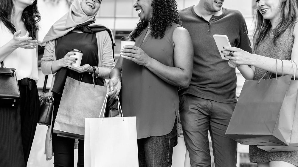 Group Of People Shopping Concept