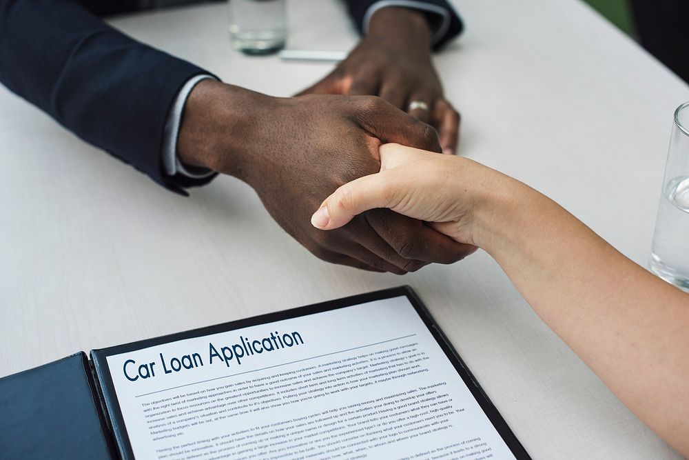 Application Form Hand Shake Agreement Concept