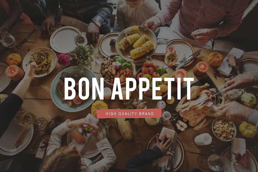 Bon Appetit Happiness Season Greeting