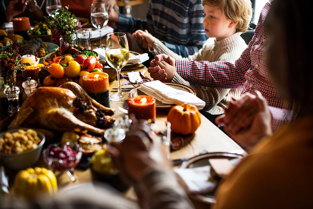 People are celebrating Thanksgiving day