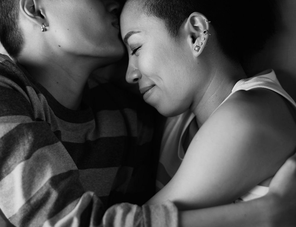 LGBT asian lesbian couple