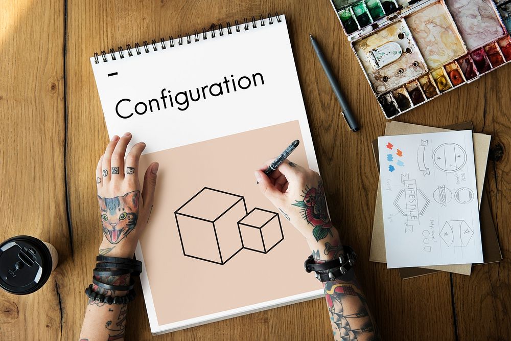 Creative Design Content Boxes Icon Graphic