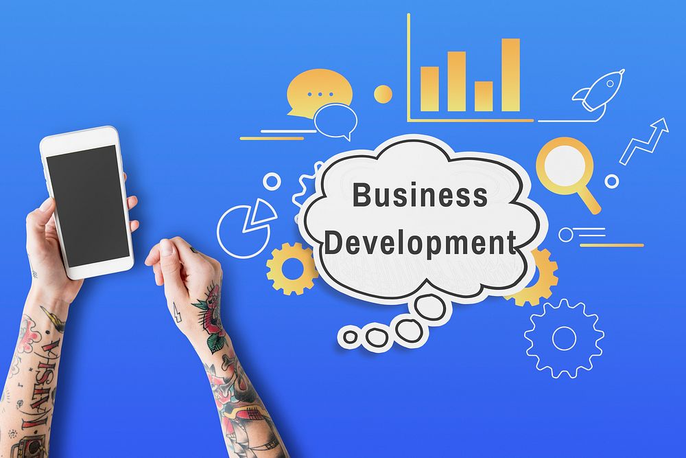 Strategy Management Business Development Illustration