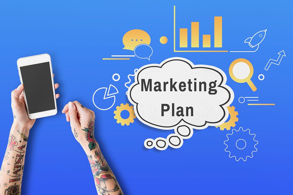 Business Strategy Marketing Plan Illustration