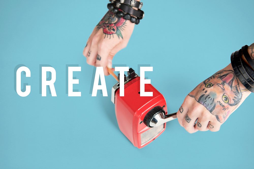 Create make something tattooed hands