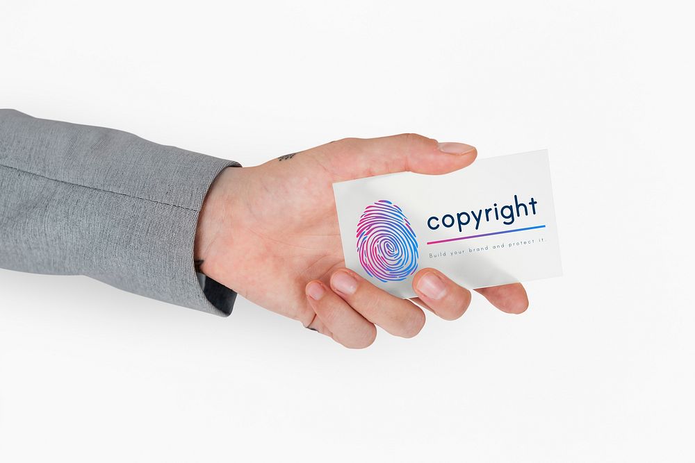 Design Logo Patent Fingerprint Concept