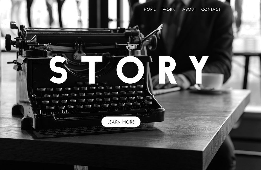 Typewriter Publish Story Telling Content Article