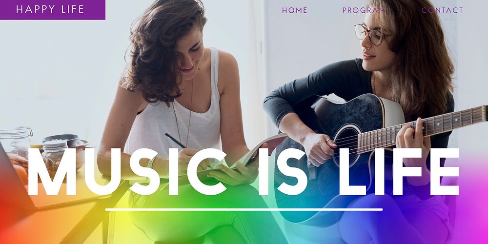 Music Is Life Leisure Concept