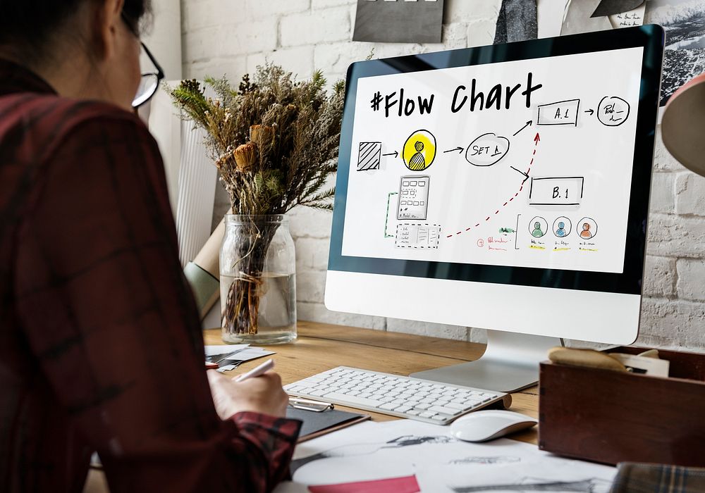 Flow Chart Information Strategy Icon
