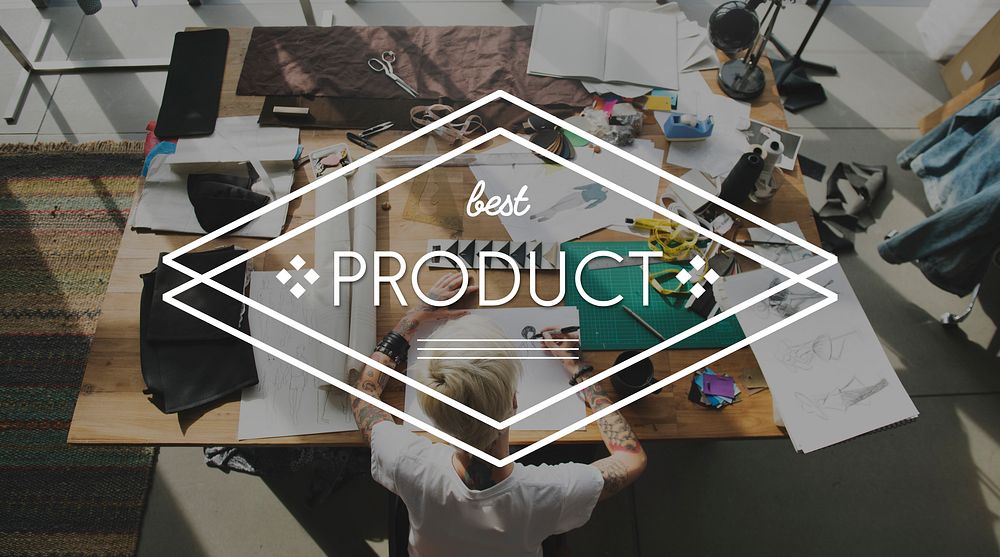 Best Product Rombus Label Concept