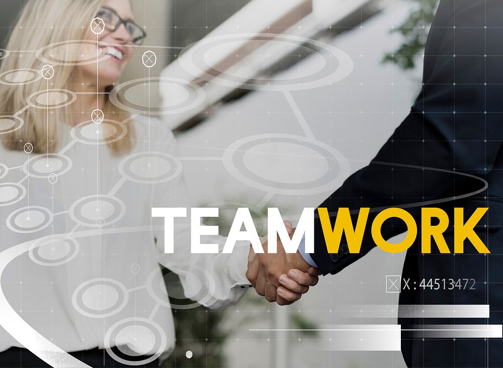 Teamwork Word Team Building Collaboration