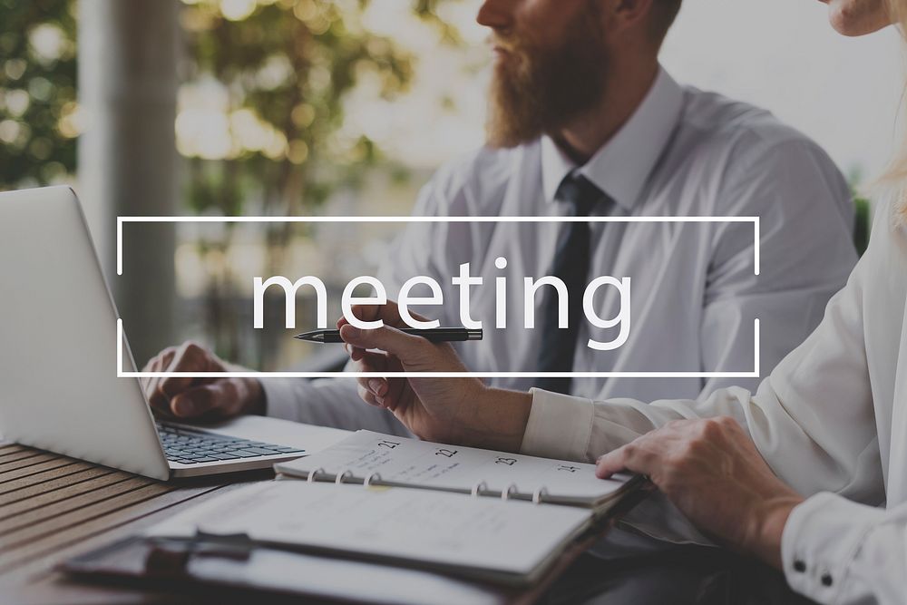 Business Talk Meeting Company Organization Graphic
