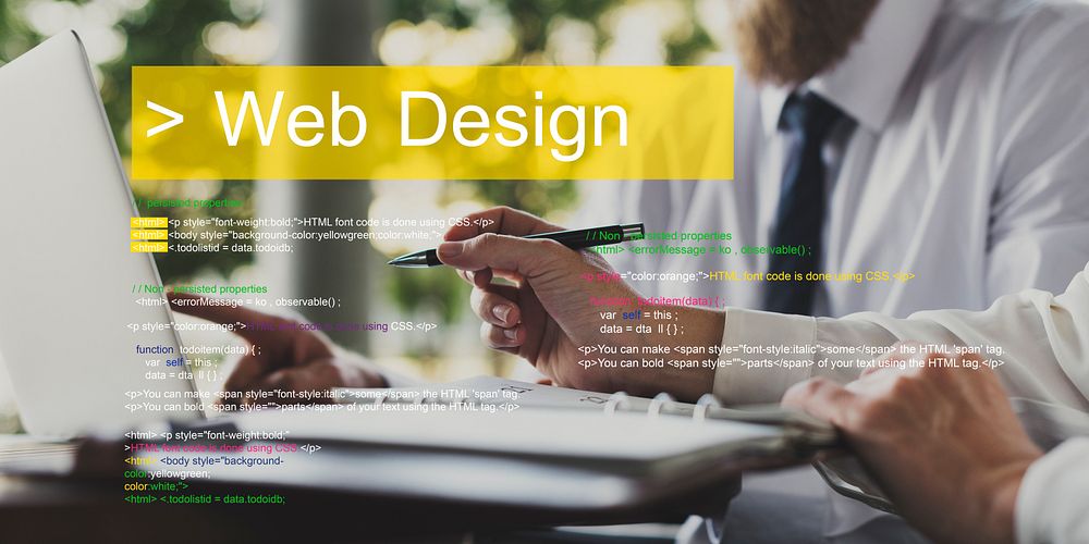 Web design is about layout of the interface.