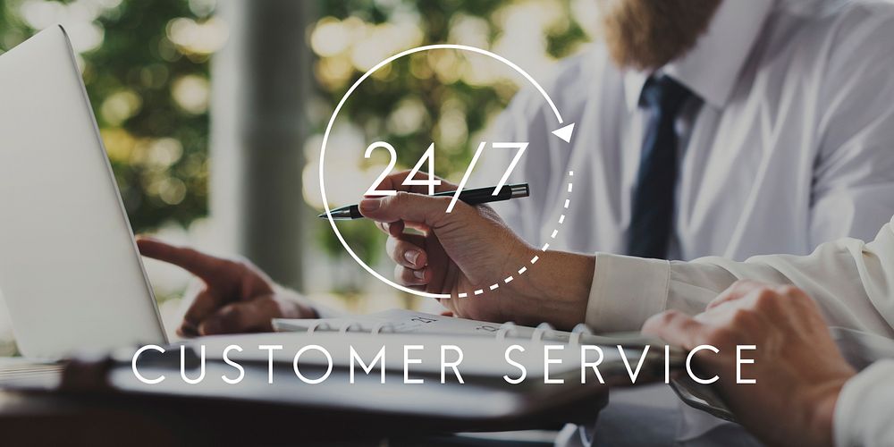 24/7 Help desk customer service overlay