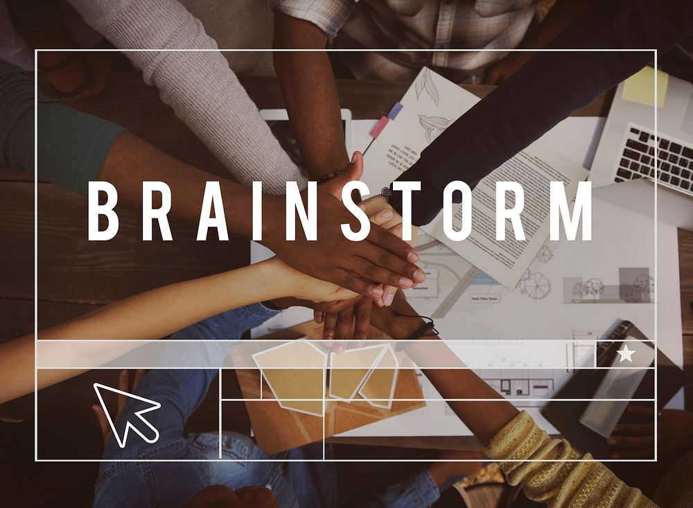 Brainstorm Thinking Website Layout Template Graphic Word