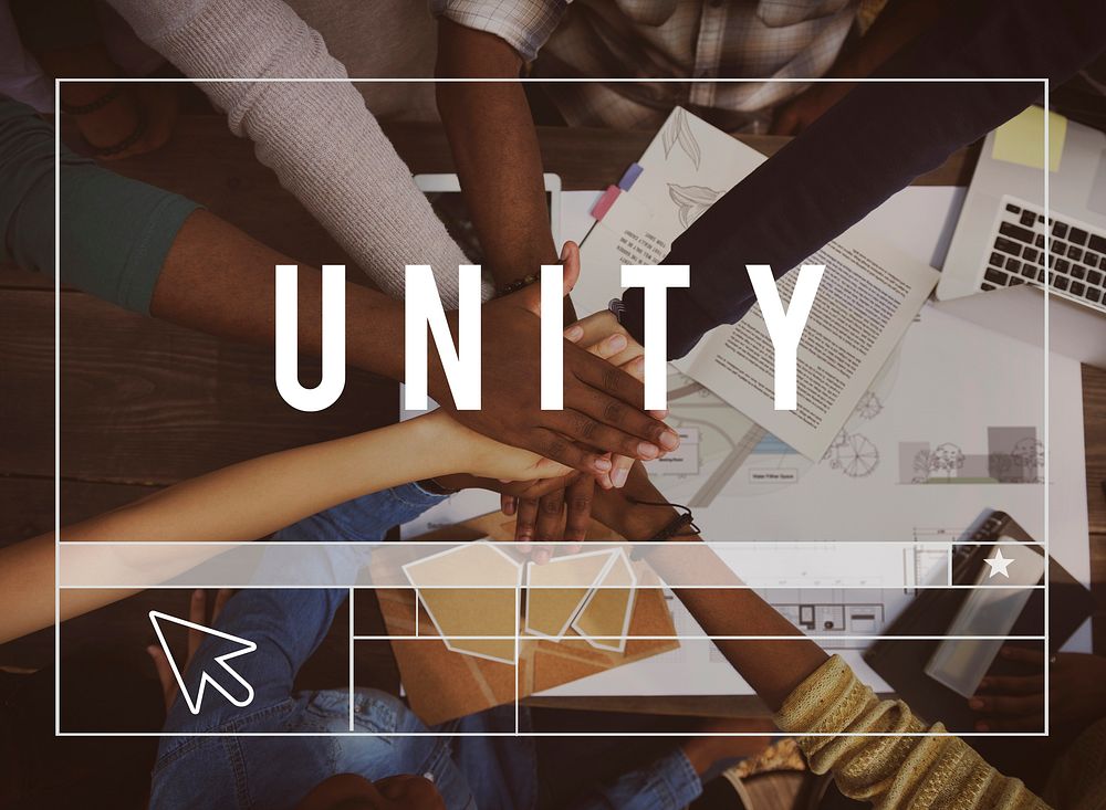Teamwork Unity Suppott Together Word Graphic