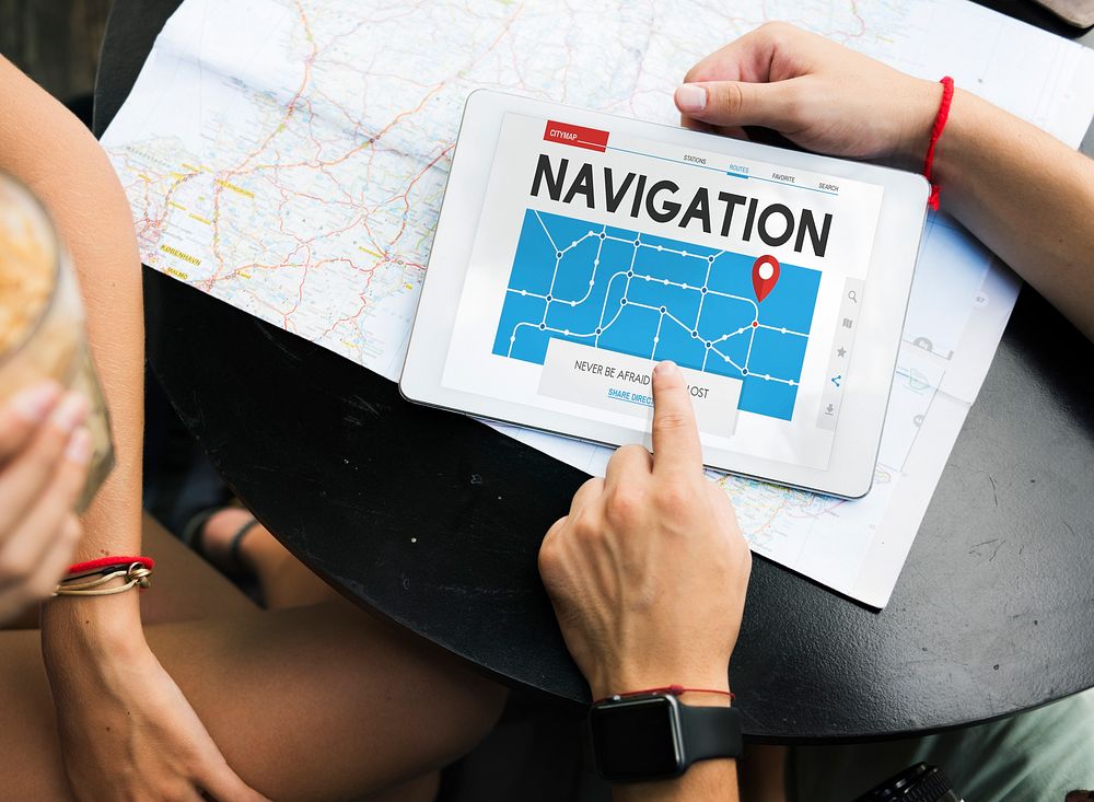Travel Navigation Tech Trip Word