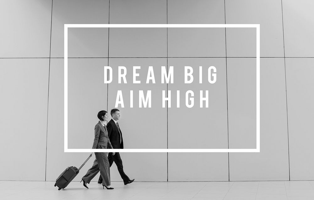 Dream Big Aim High Quote Message Aspiration