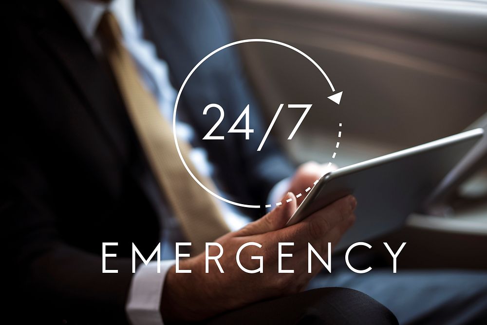 24/7 Emergency Hotline Access Overlay