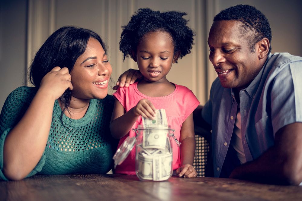 African Descent Family House Home Resting Living