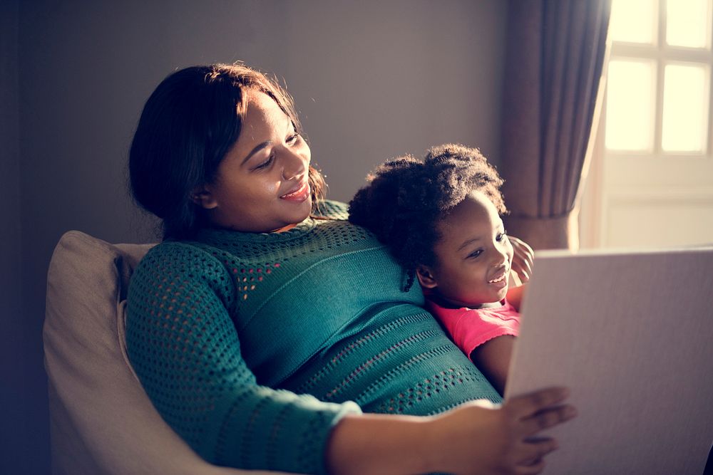 African Descent Family House Home Resting Living