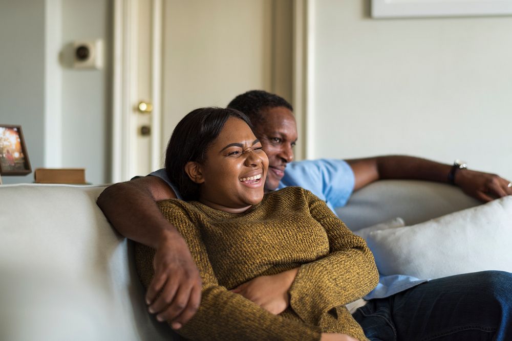 African Descent Family House Home Resting Living