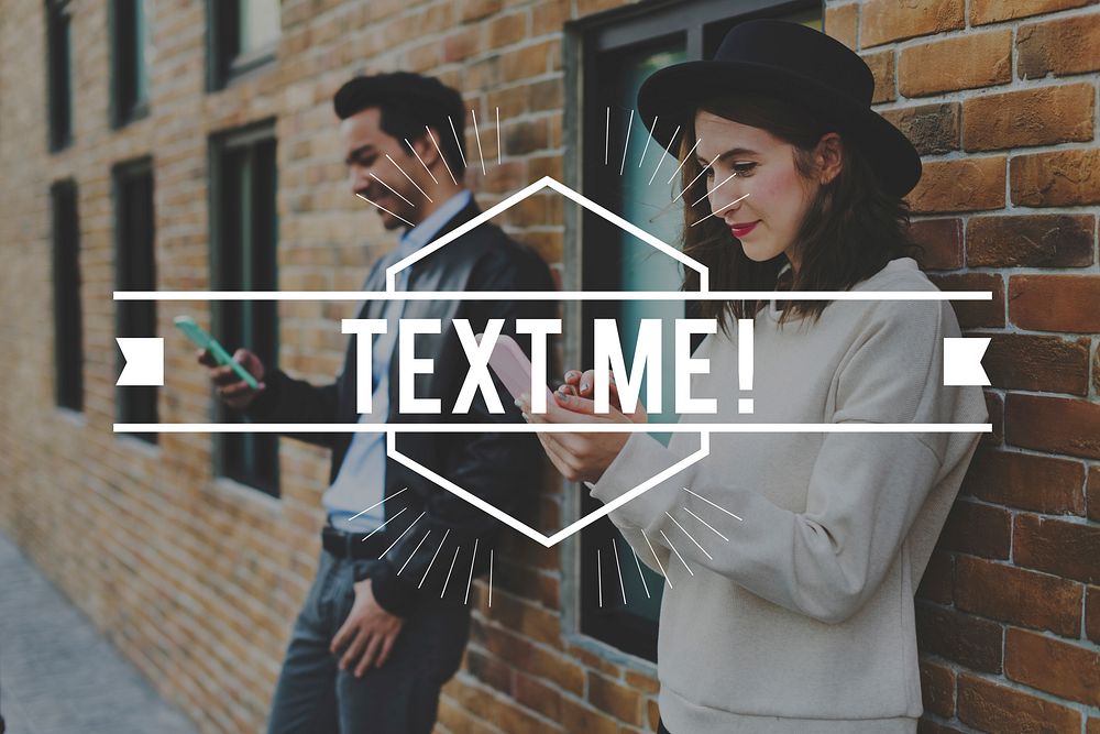 Text Me Message Conversation Communication Word Graphic