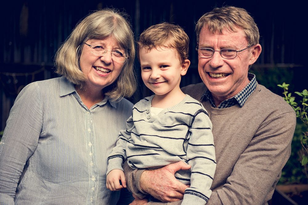 Family GrandParents Grandson Retirement Togetherness