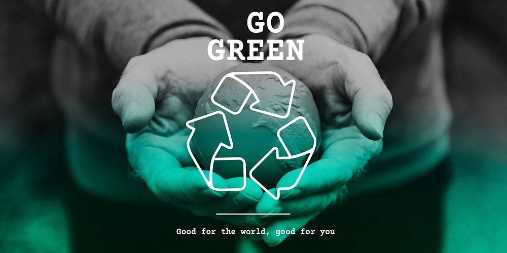 Recycle icon eco friendly green