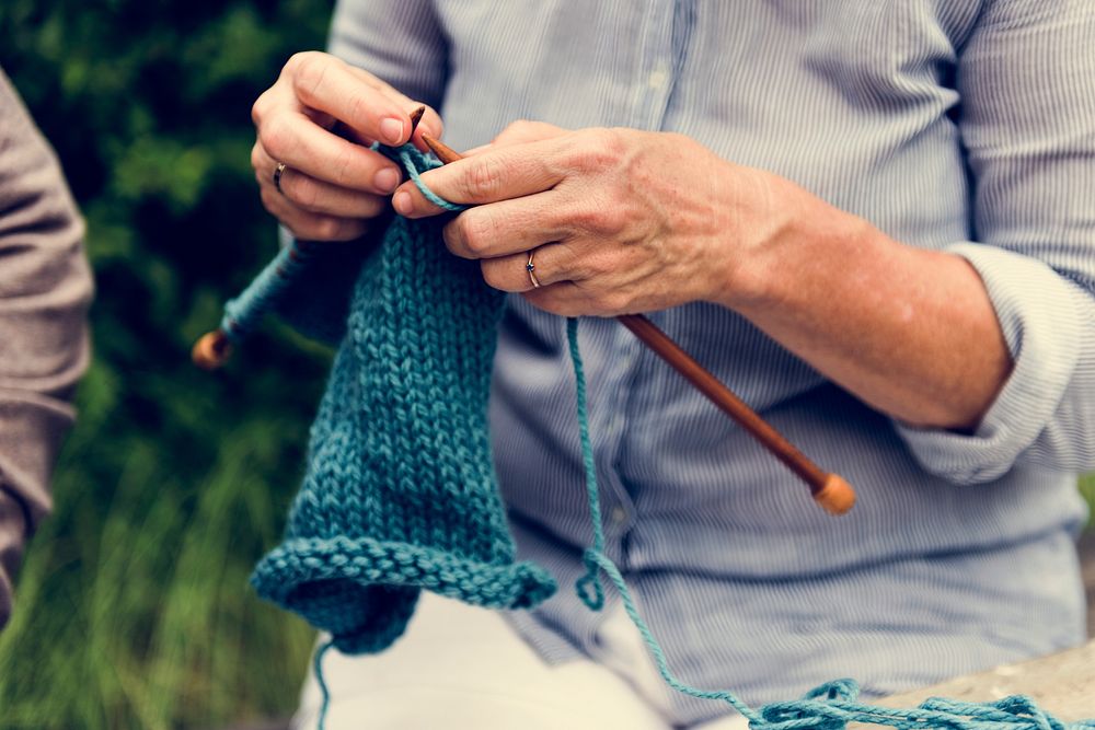 Knitting Leisure Hobby Activity Mature