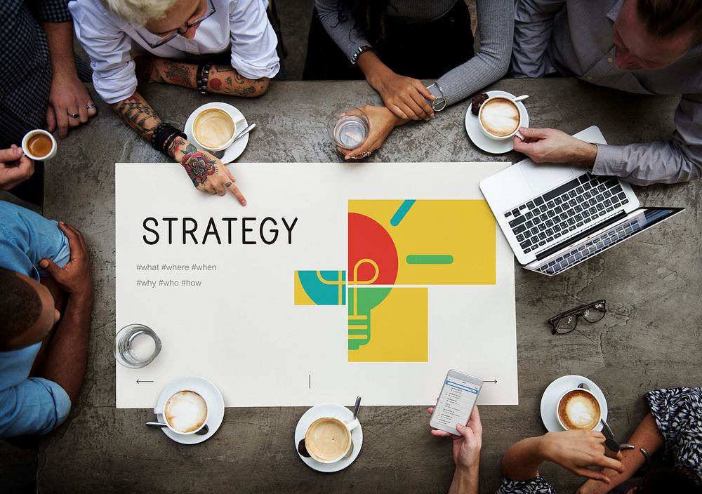 illustration of business strategy campaign plan