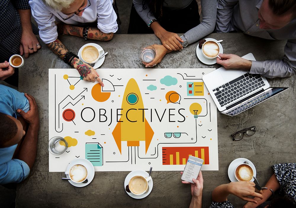 Business Objectives Goals Progress Improvement Concept
