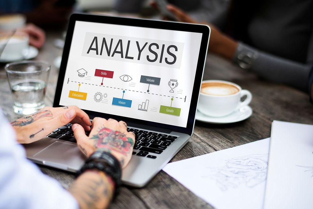 Analysis Business Strategy Diagram Concept