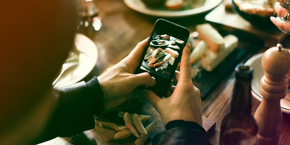 Taking Photo of Food by Phone