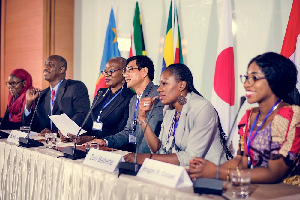 Diversity People Represent International Conference | Premium Photo ...