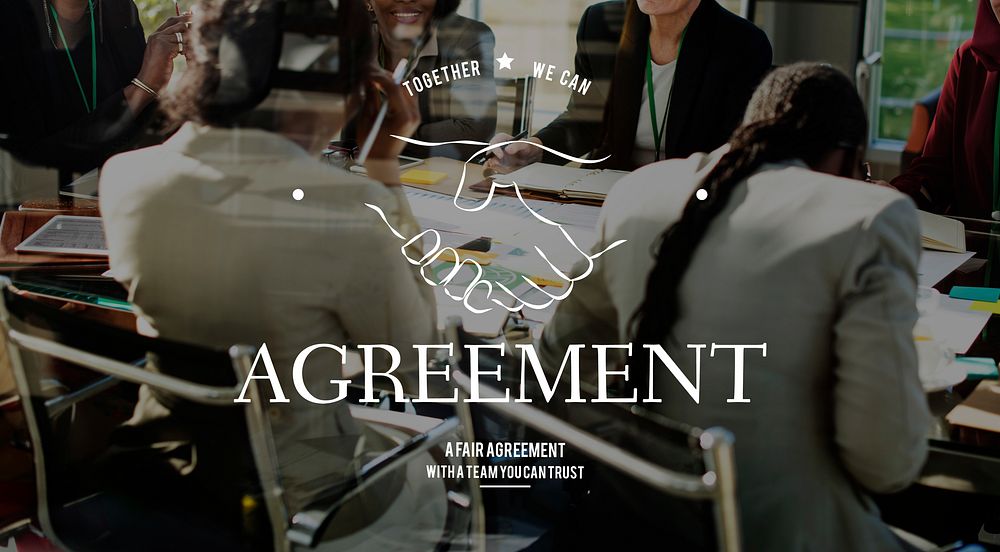 Agreement Handshaking Teamwork Together Graphic